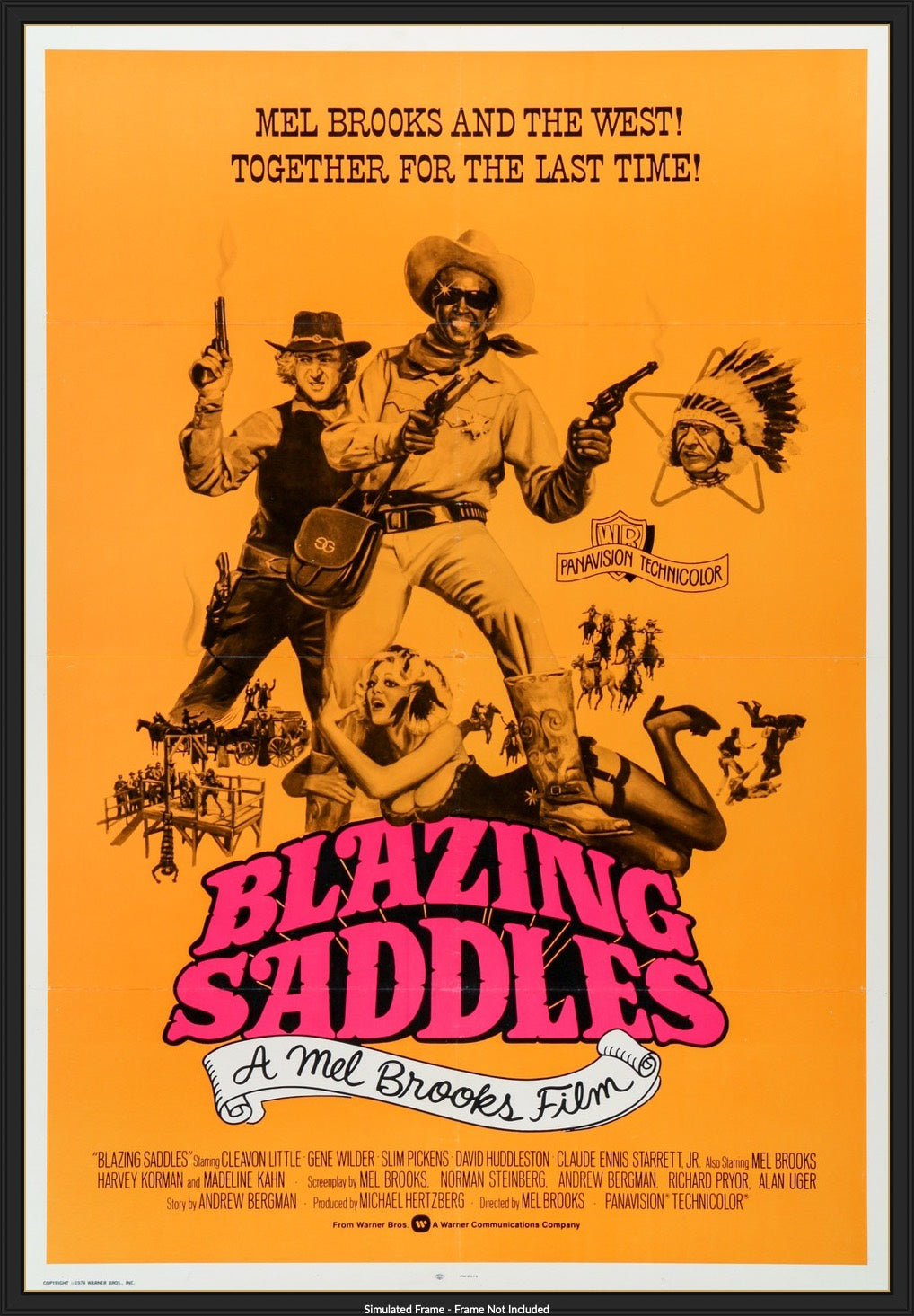 Blazing Saddles (1974) original movie poster for sale at Originalfilmart