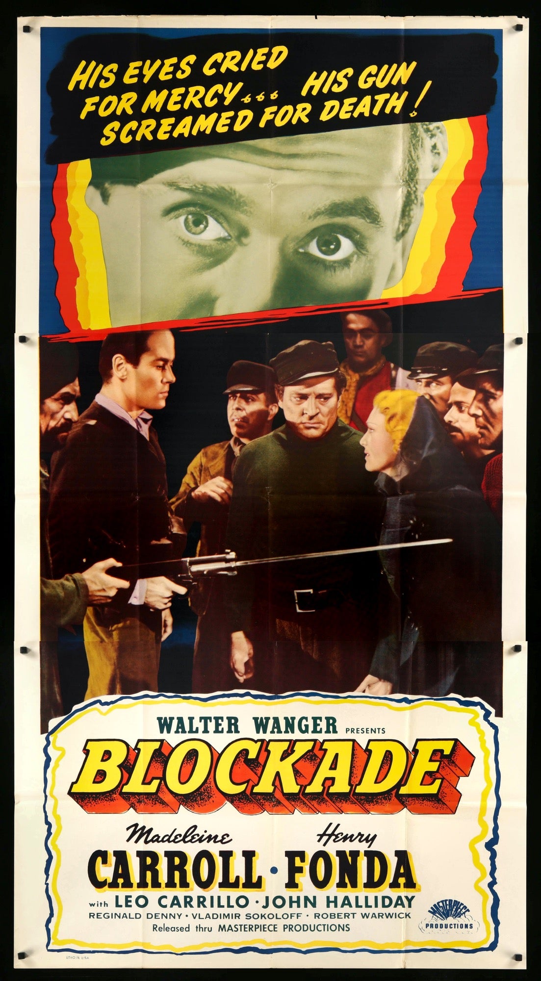 Blockade (1938) original movie poster for sale at Originalfilmart