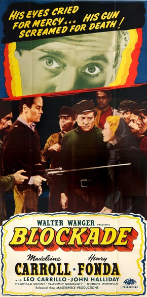 Blockade (1938) original movie poster for sale at Originalfilmart