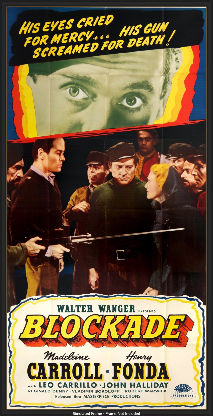 Blockade (1938) original movie poster for sale at Originalfilmart