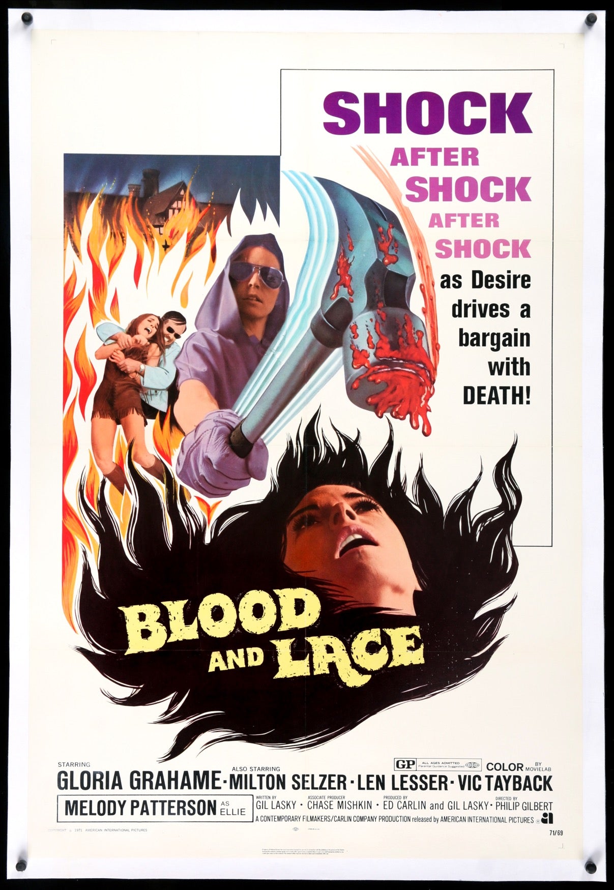 Blood and Lace (1971) original movie poster for sale at Originalfilmart