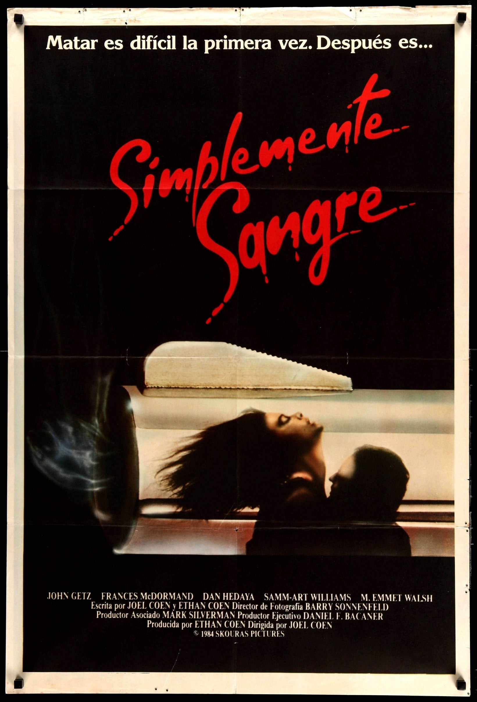 Blood Simple (1985) original movie poster for sale at Originalfilmart
