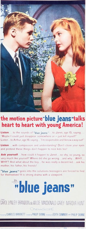 Blue Denim (1959) original movie poster for sale at Originalfilmart