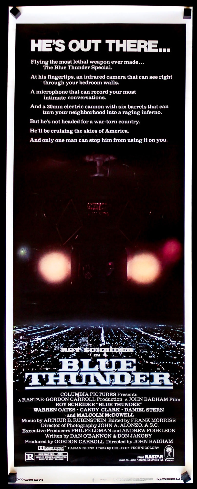 Blue Thunder (1983) original movie poster for sale at Originalfilmart