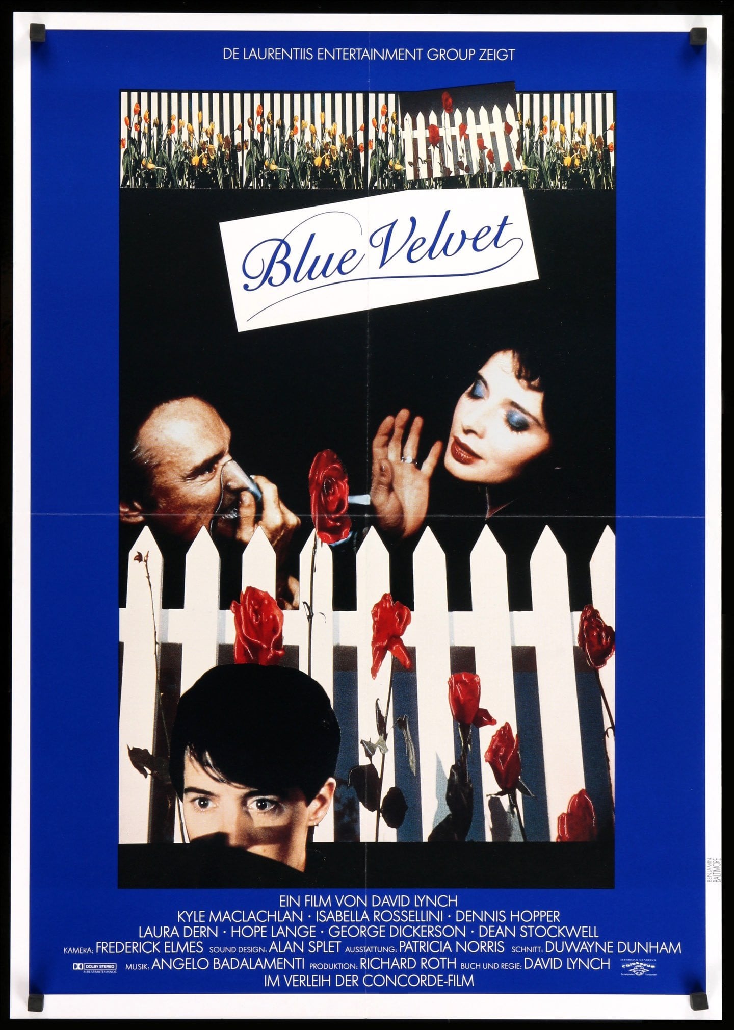Blue Velvet (1986) original movie poster for sale at Originalfilmart