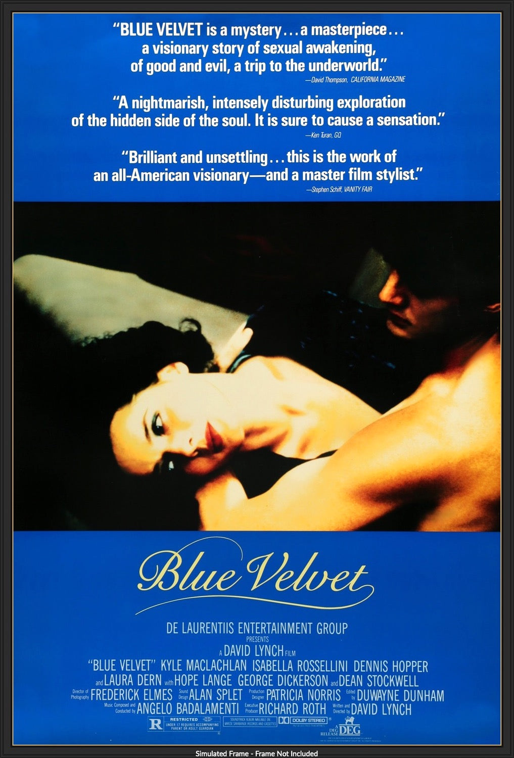 Blue Velvet (1986) original movie poster for sale at Originalfilmart