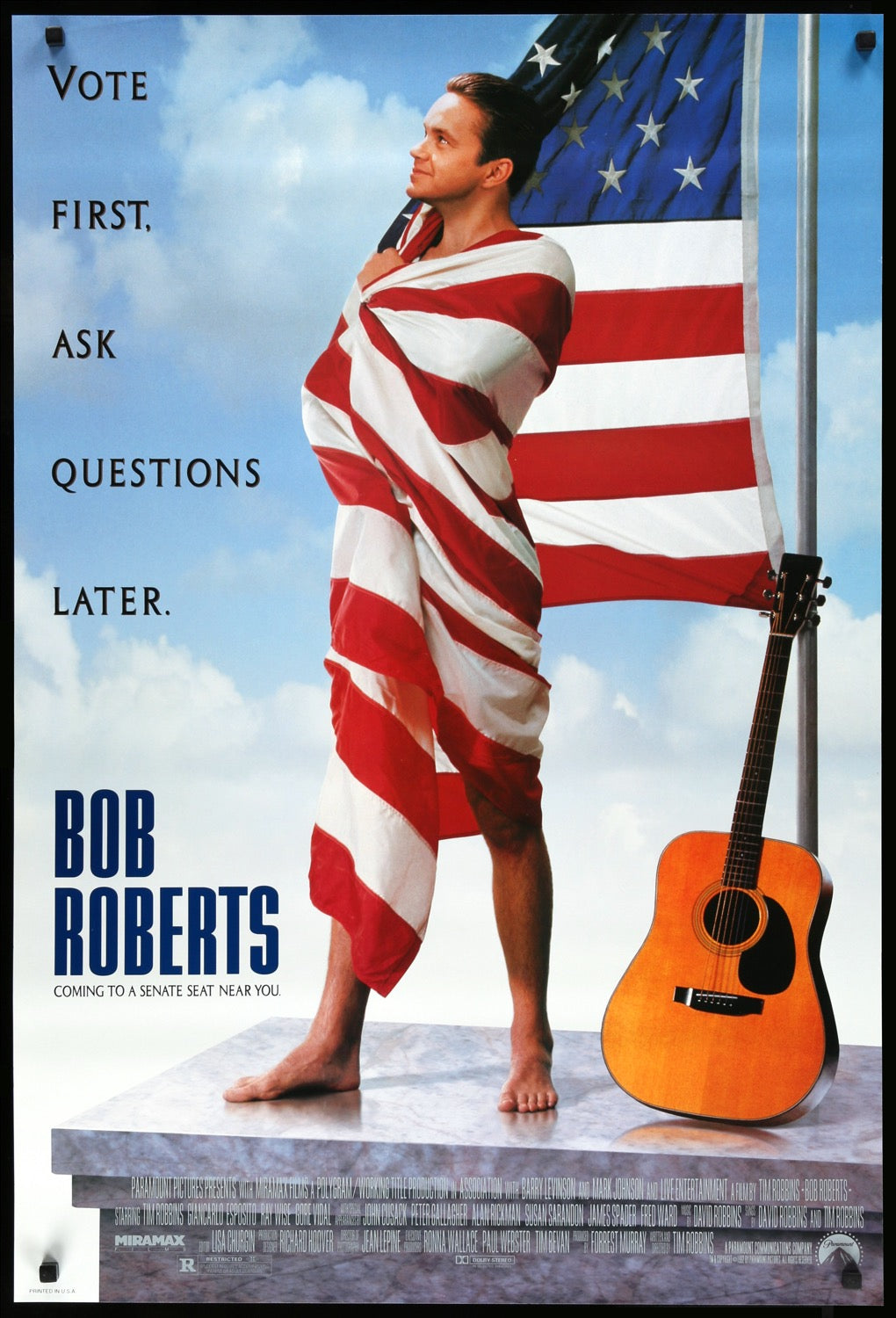 Bob Roberts (1992) original movie poster for sale at Originalfilmart