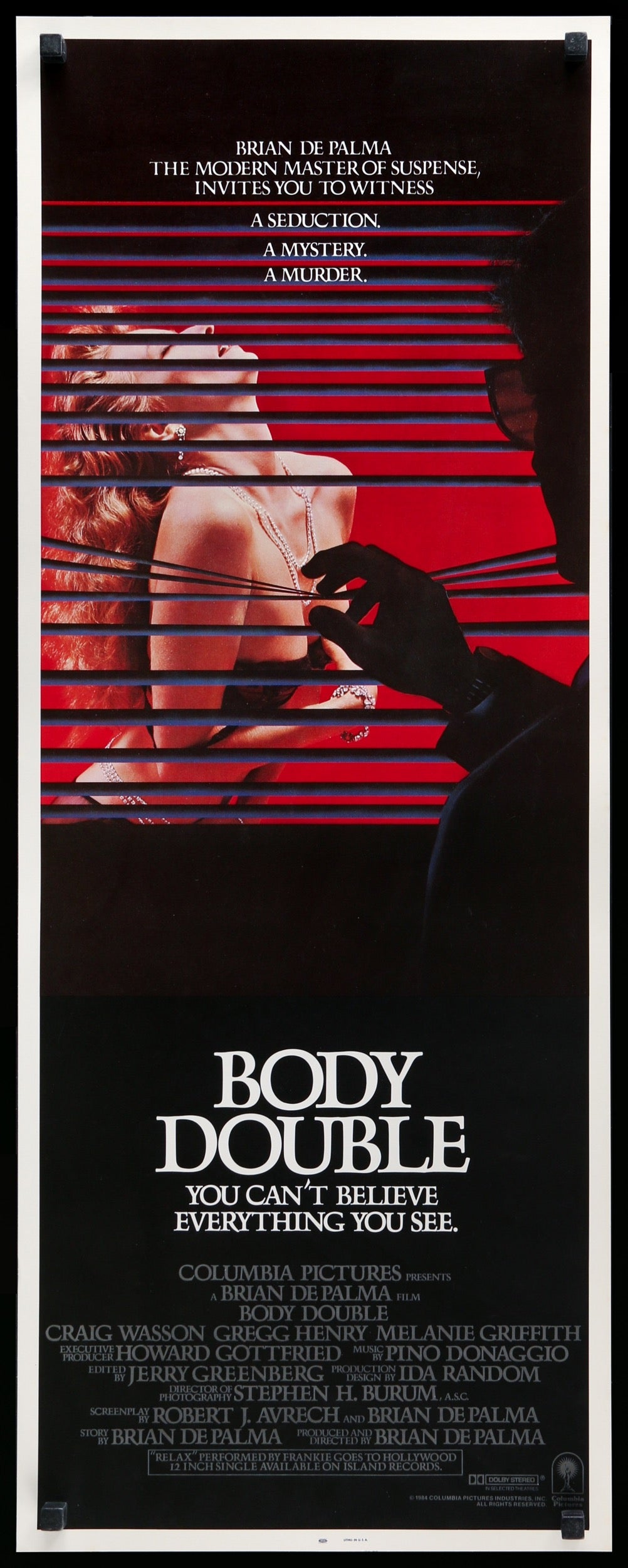 Body Double (1984) original movie poster for sale at Originalfilmart