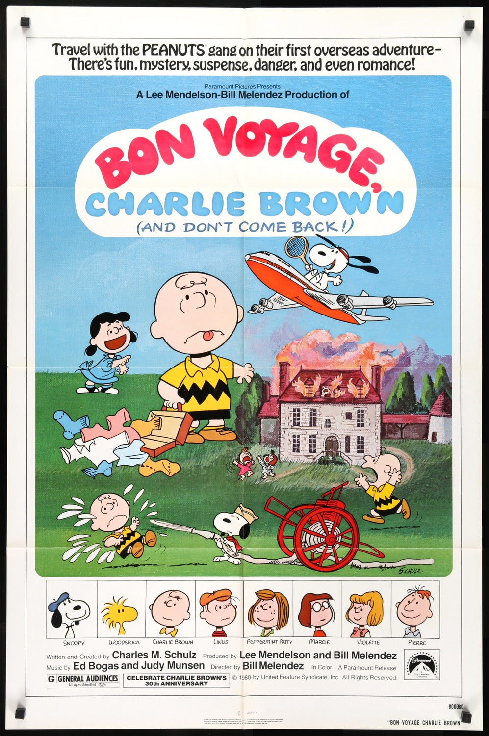 Bon Voyage, Charlie Brown (And Don't Come Back!) (1980) original movie poster for sale at Originalfilmart