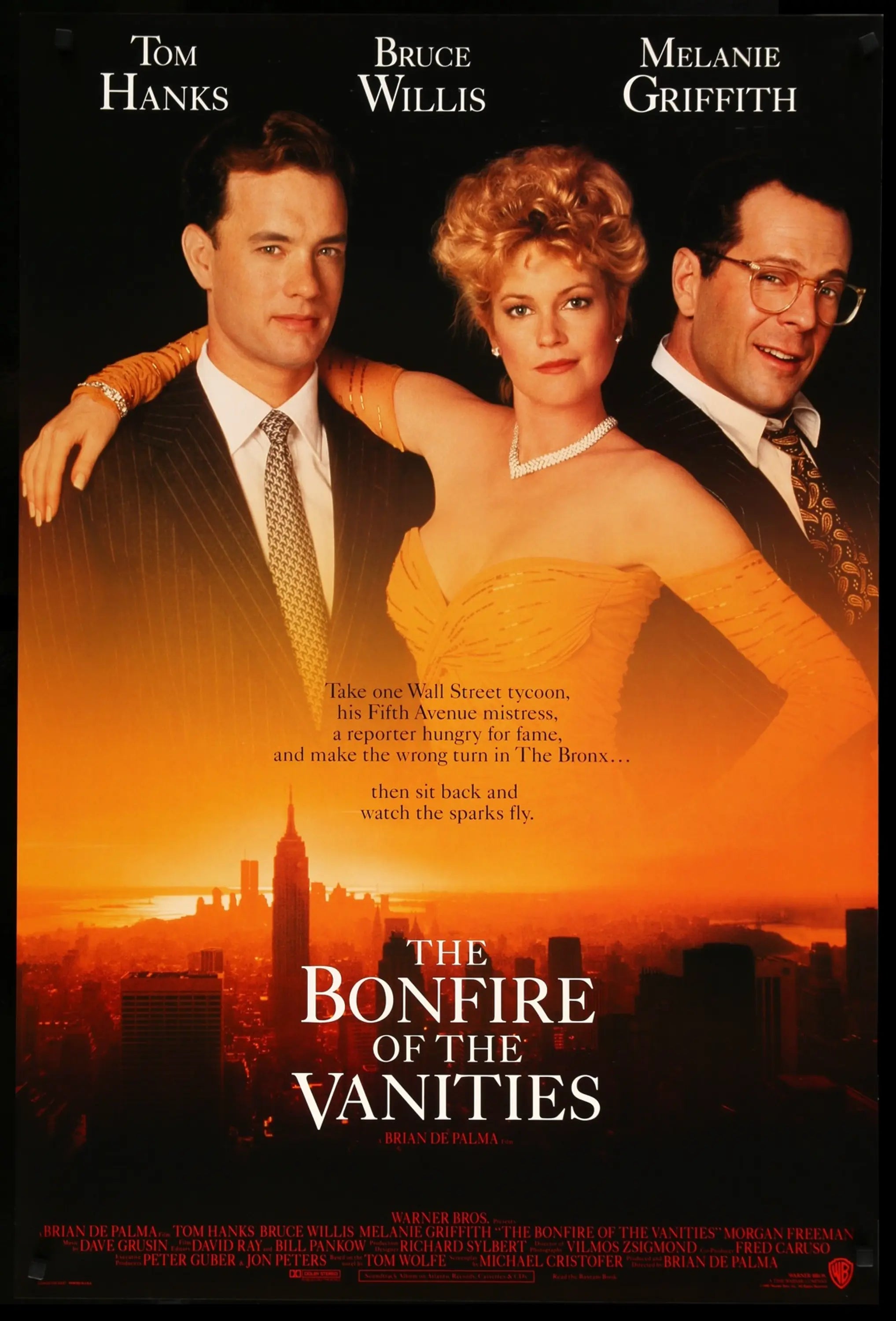 Bonfire of the Vanities (1990) original movie poster for sale at Originalfilmart