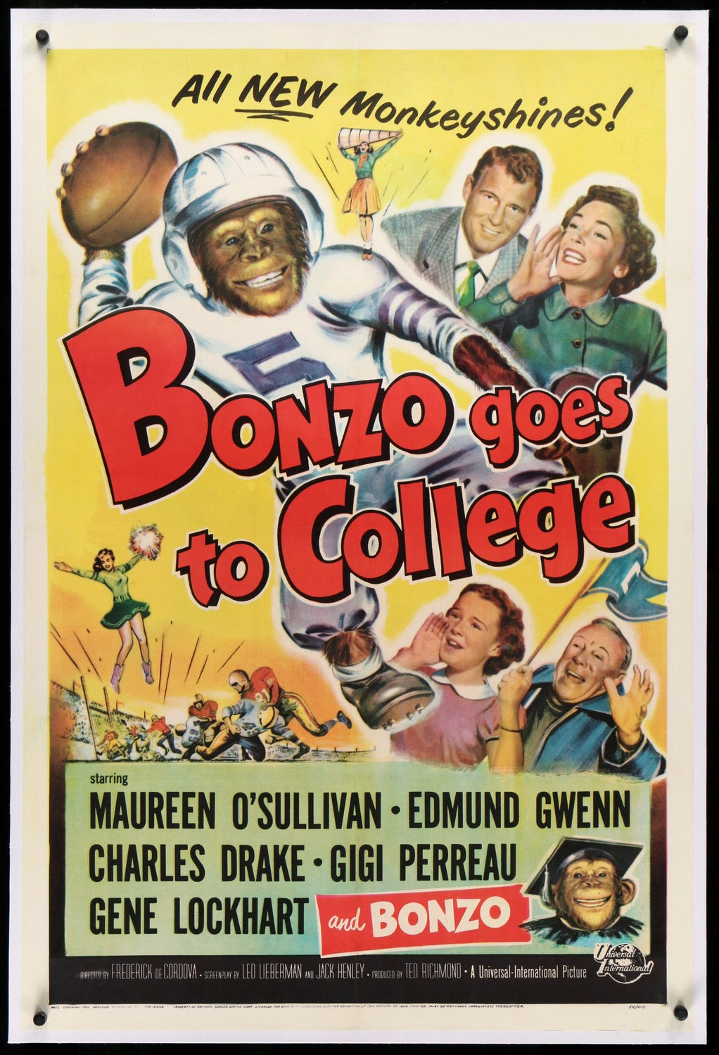 Bonzo Goes to College (1952) original movie poster for sale at Originalfilmart