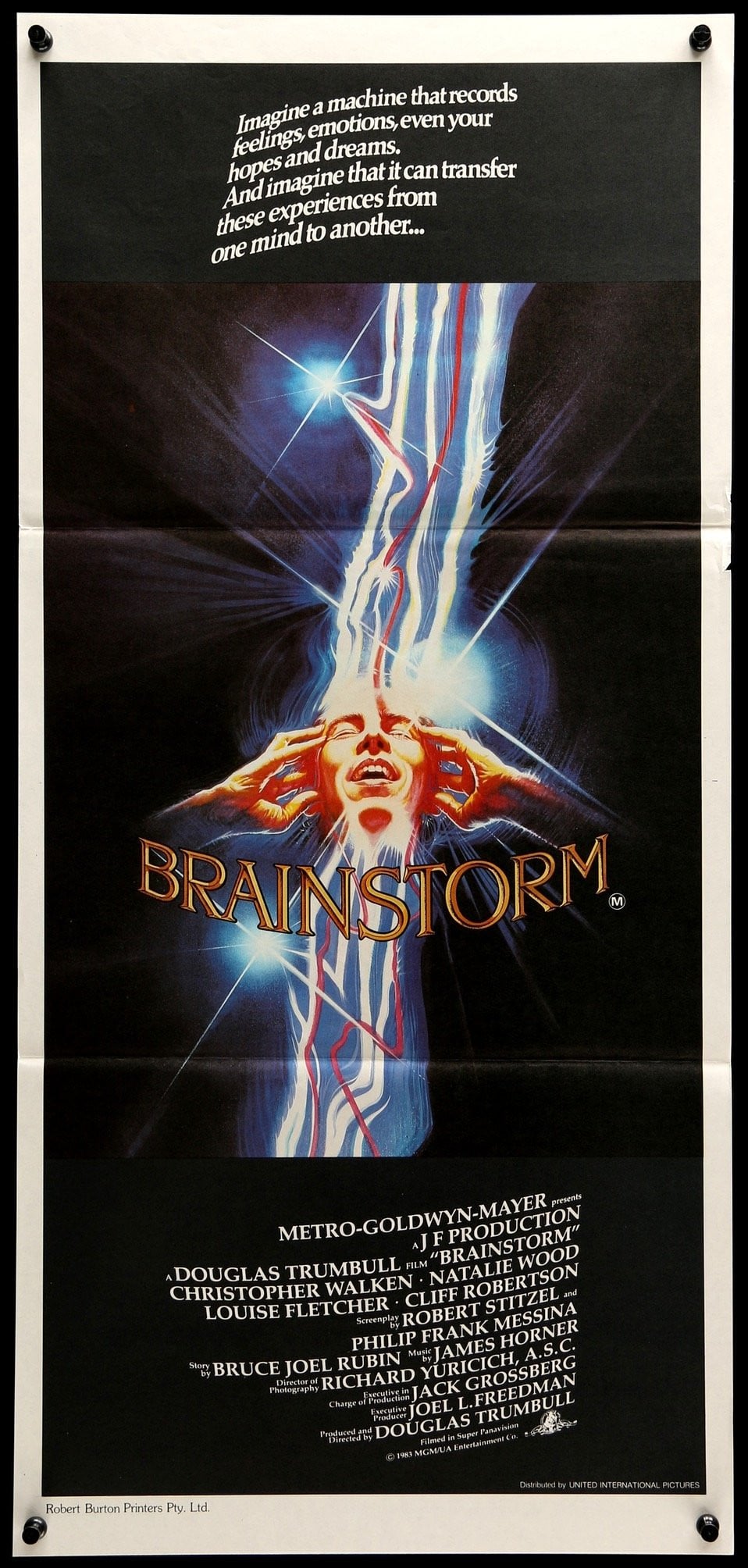 Brainstorm (1983) original movie poster for sale at Originalfilmart