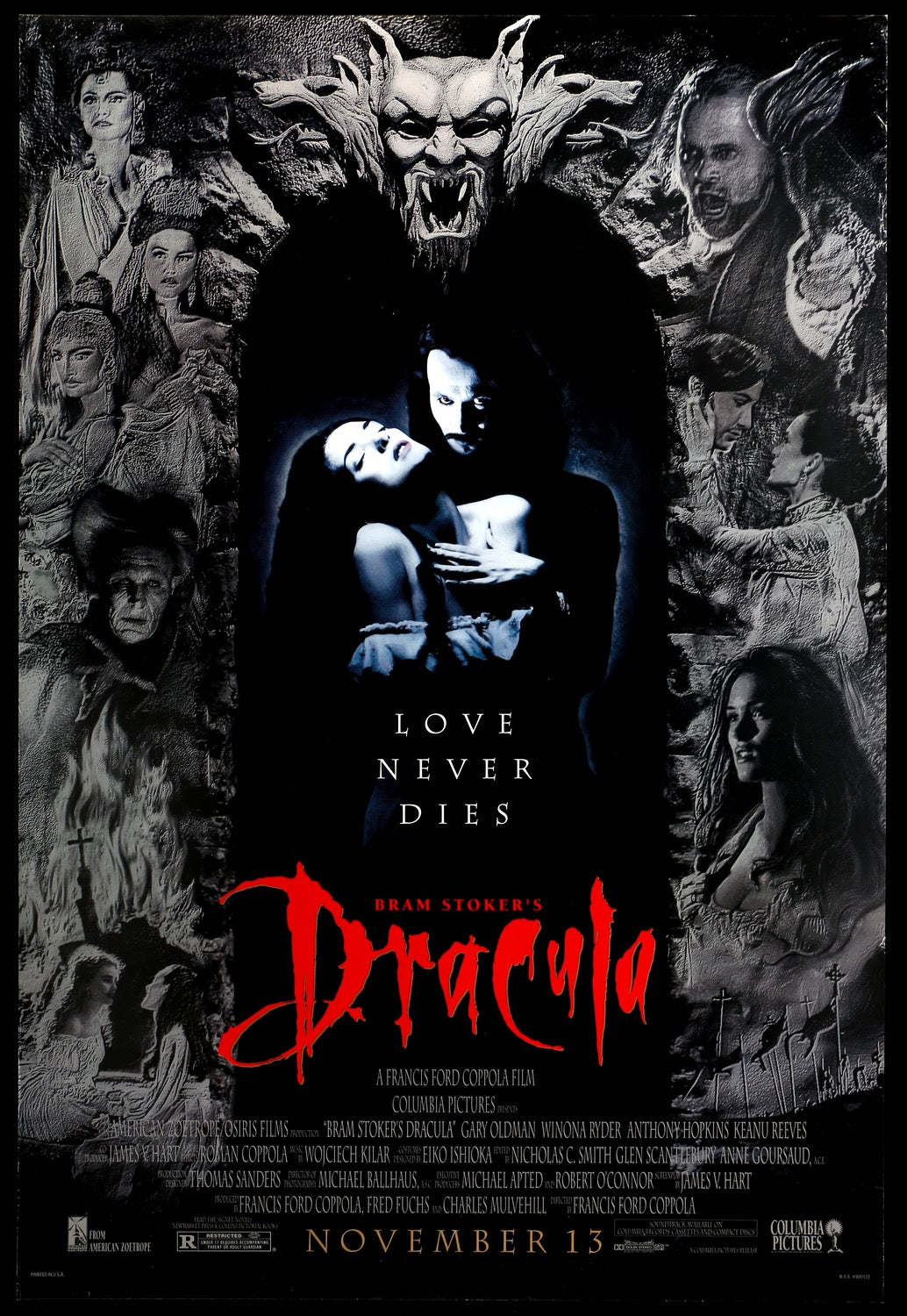 Bram Stoker's Dracula (1992) original movie poster for sale at Originalfilmart