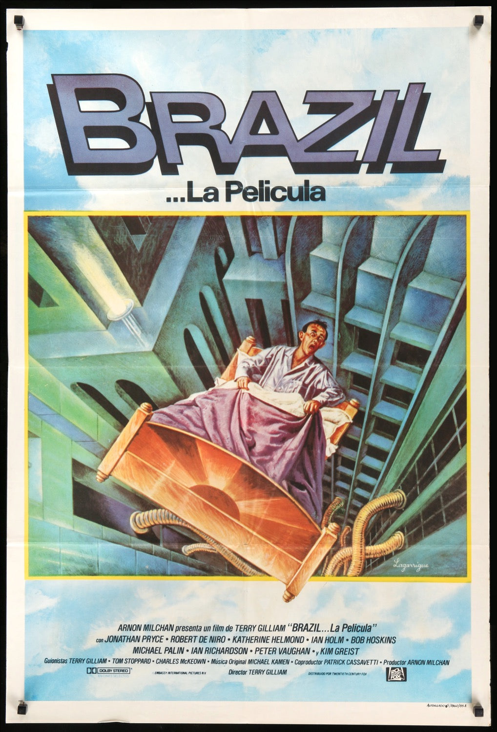 Brazil (1985) original movie poster for sale at Originalfilmart