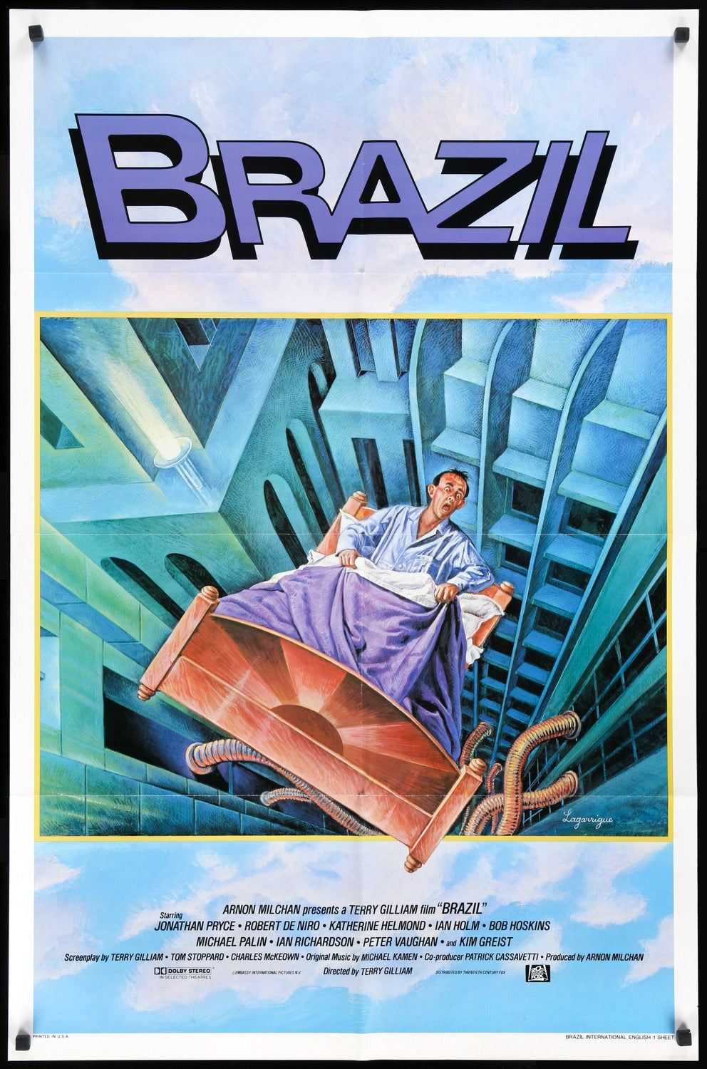 Brazil (1985) original movie poster for sale at Originalfilmart