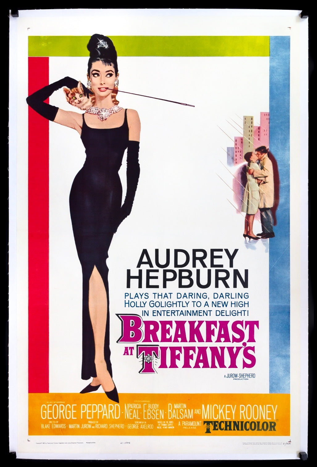 Breakfast at Tiffany's (1961) original movie poster for sale at Originalfilmart