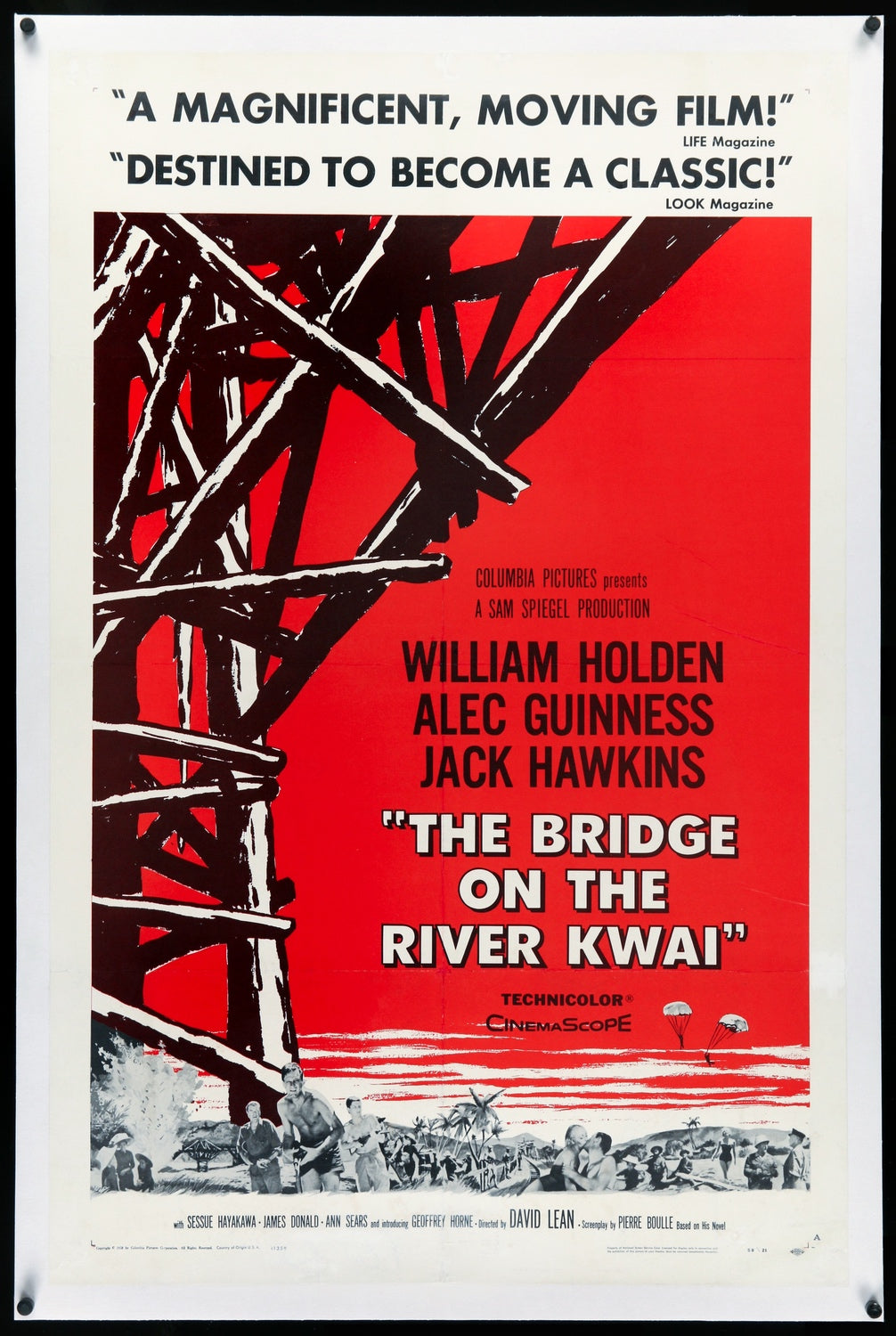 Bridge on the River Kwai (1958) original movie poster for sale at Originalfilmart