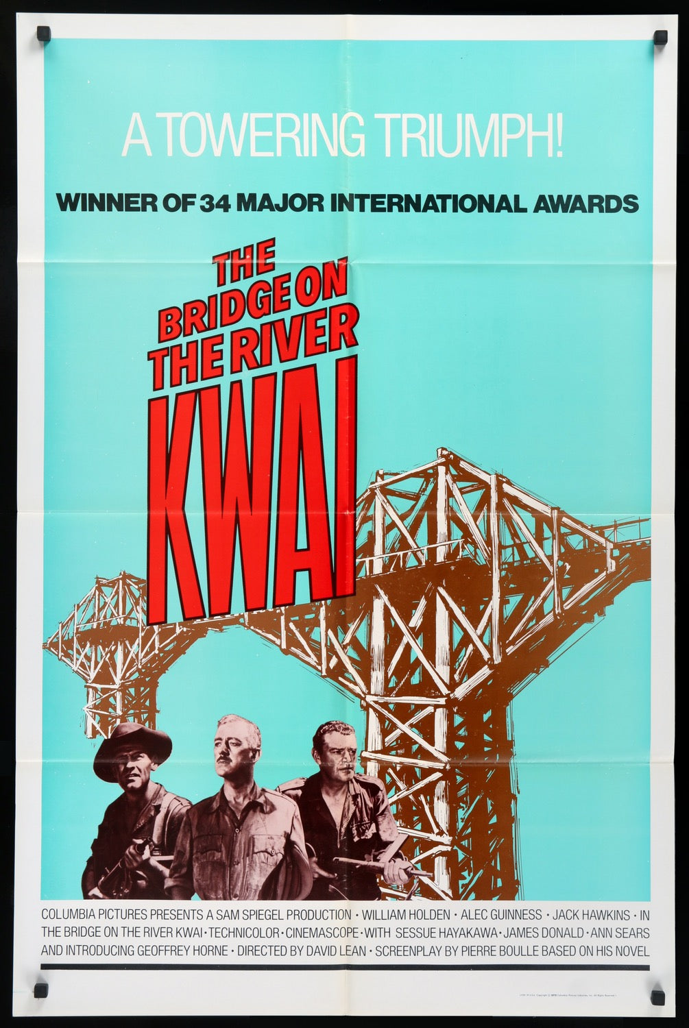 Bridge on the River Kwai (1958) original movie poster for sale at Originalfilmart