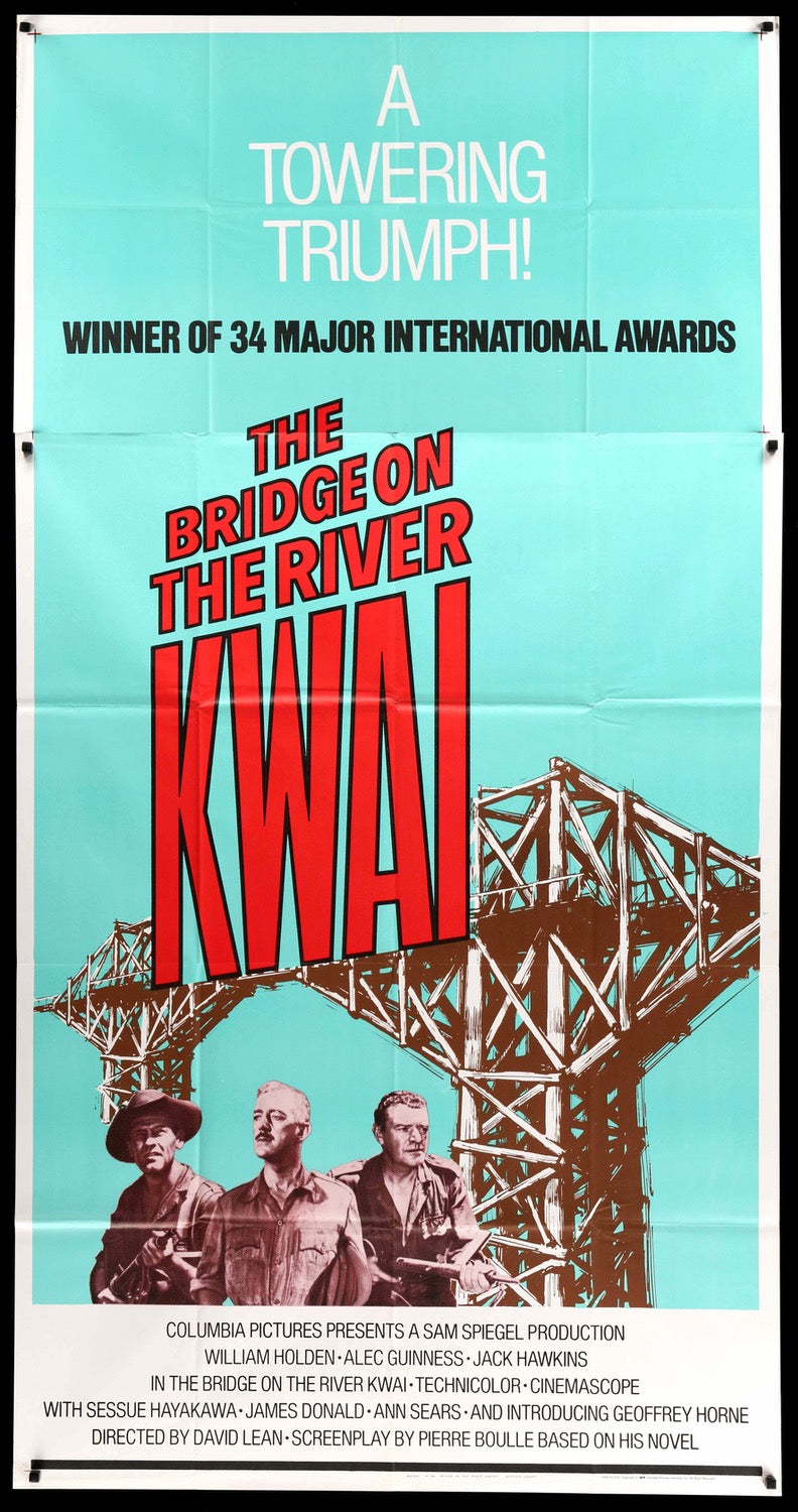 Bridge on the River Kwai (1958) original movie poster for sale at Originalfilmart