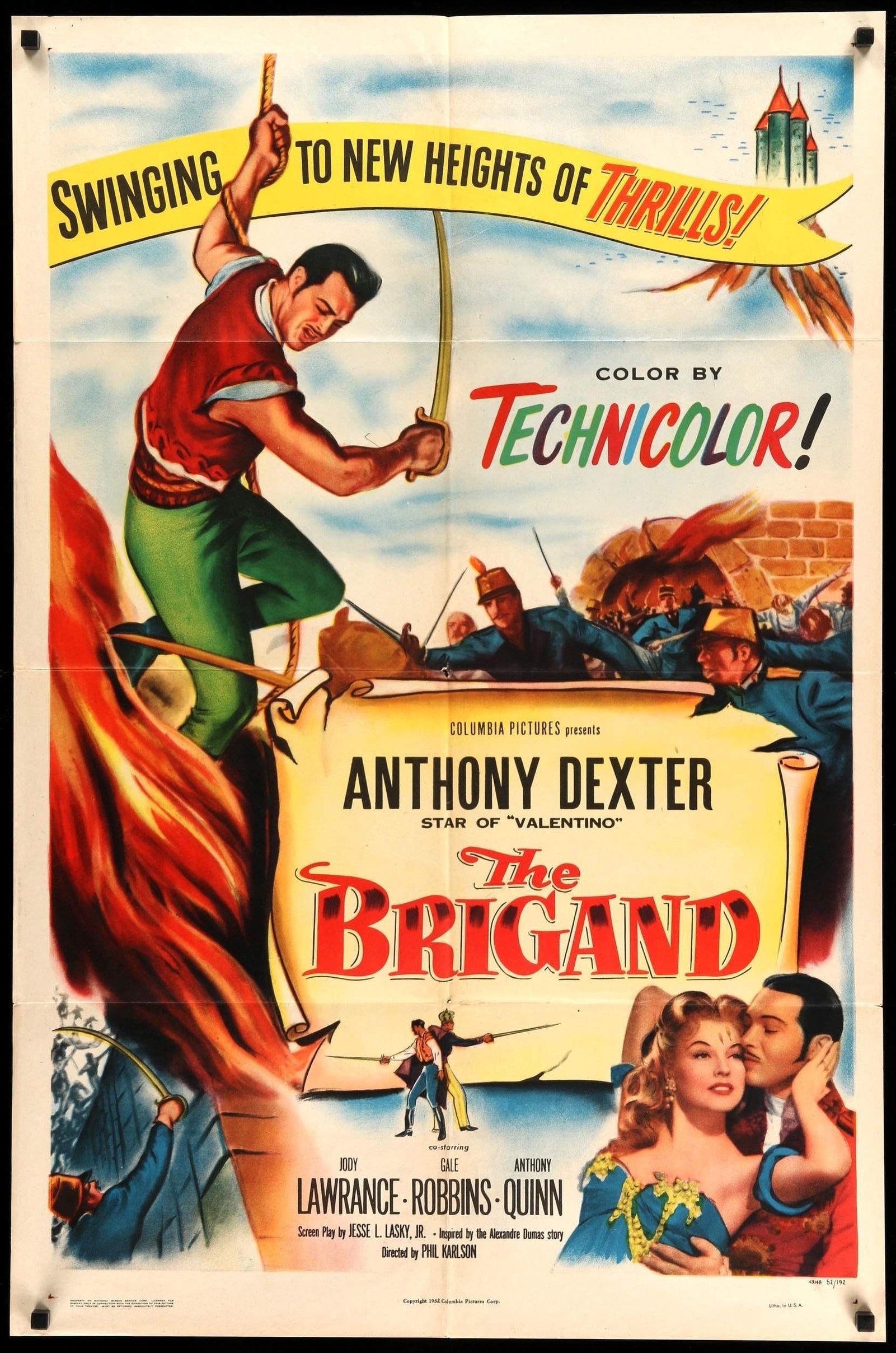 Brigand (1952) original movie poster for sale at Originalfilmart