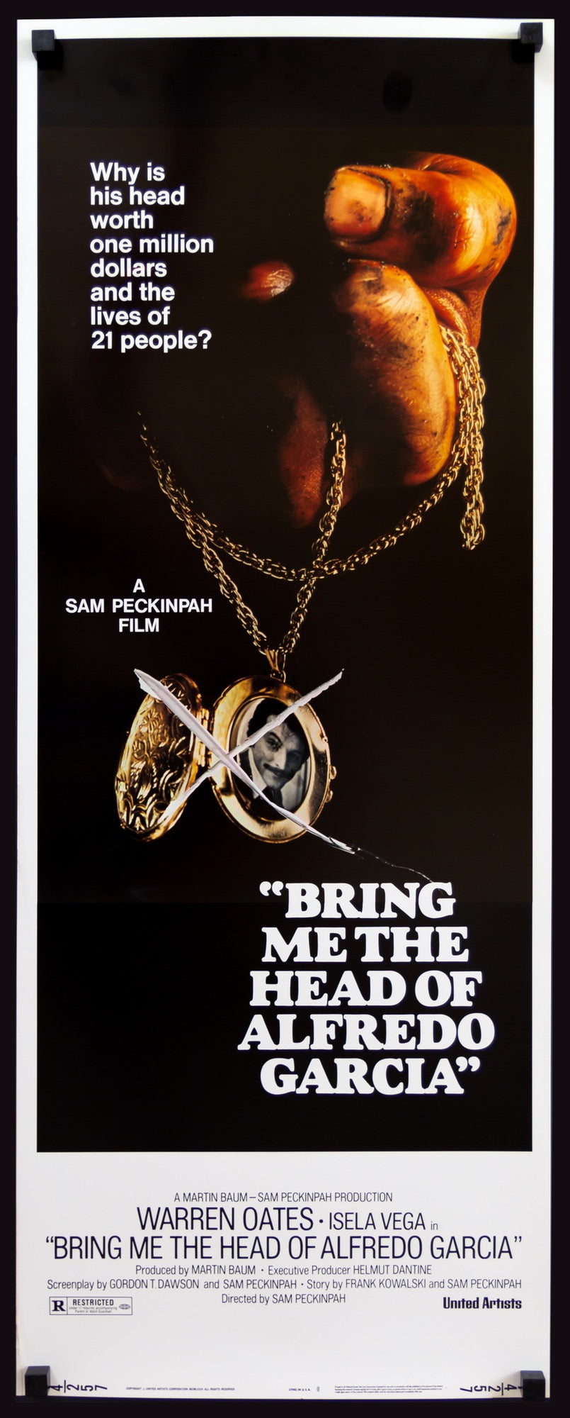 Bring Me the Head of Alfredo Garcia (1974) original movie poster for sale at Originalfilmart