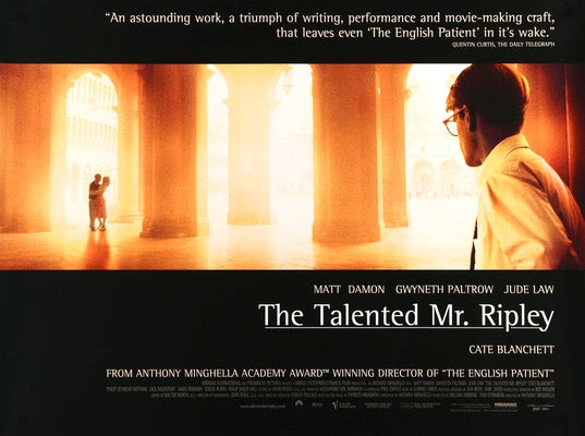Talented Mr. Ripley (1999) original movie poster for sale at Originalfilmart