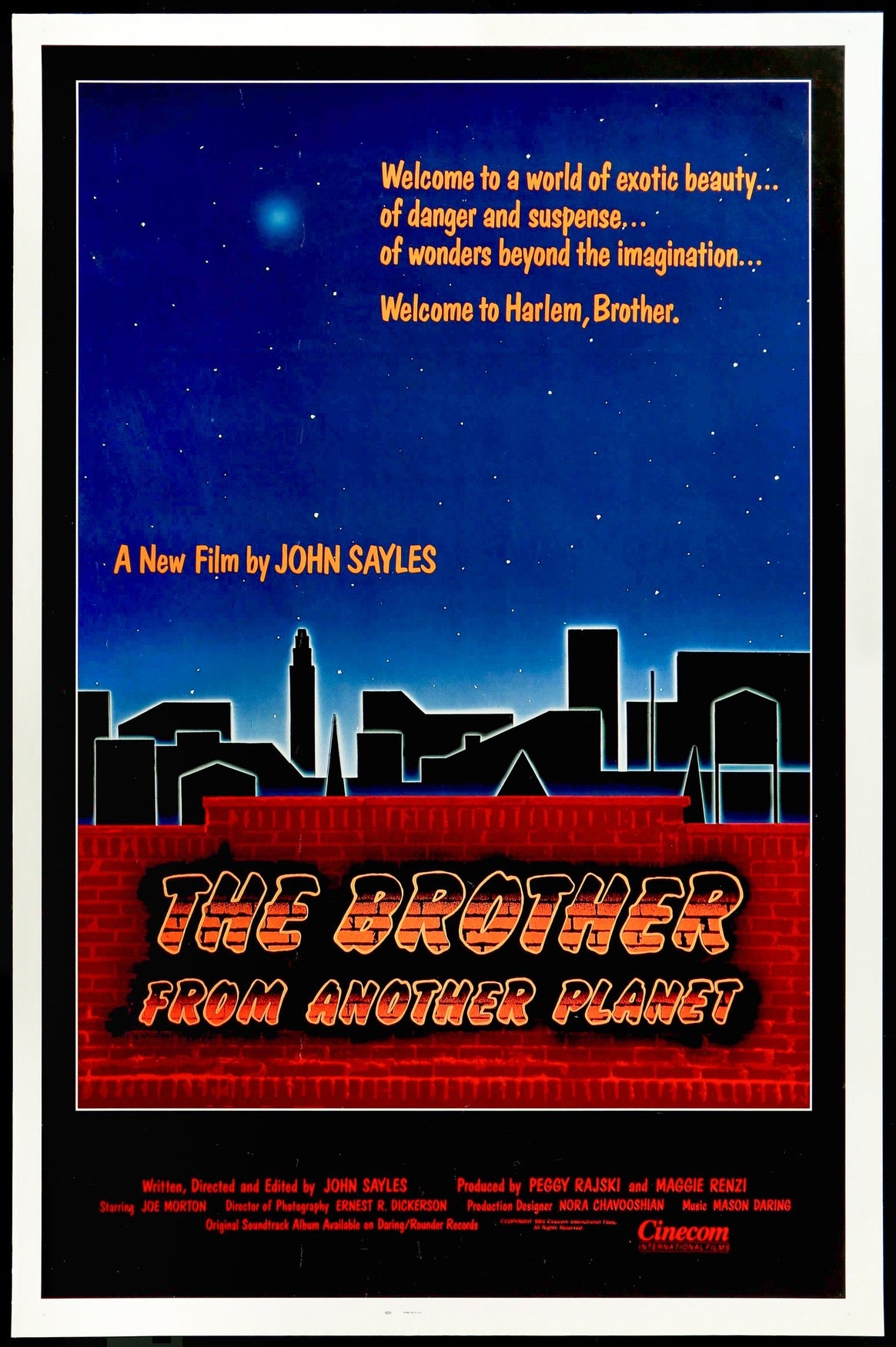 Brother from Another Planet (1984) original movie poster for sale at Originalfilmart