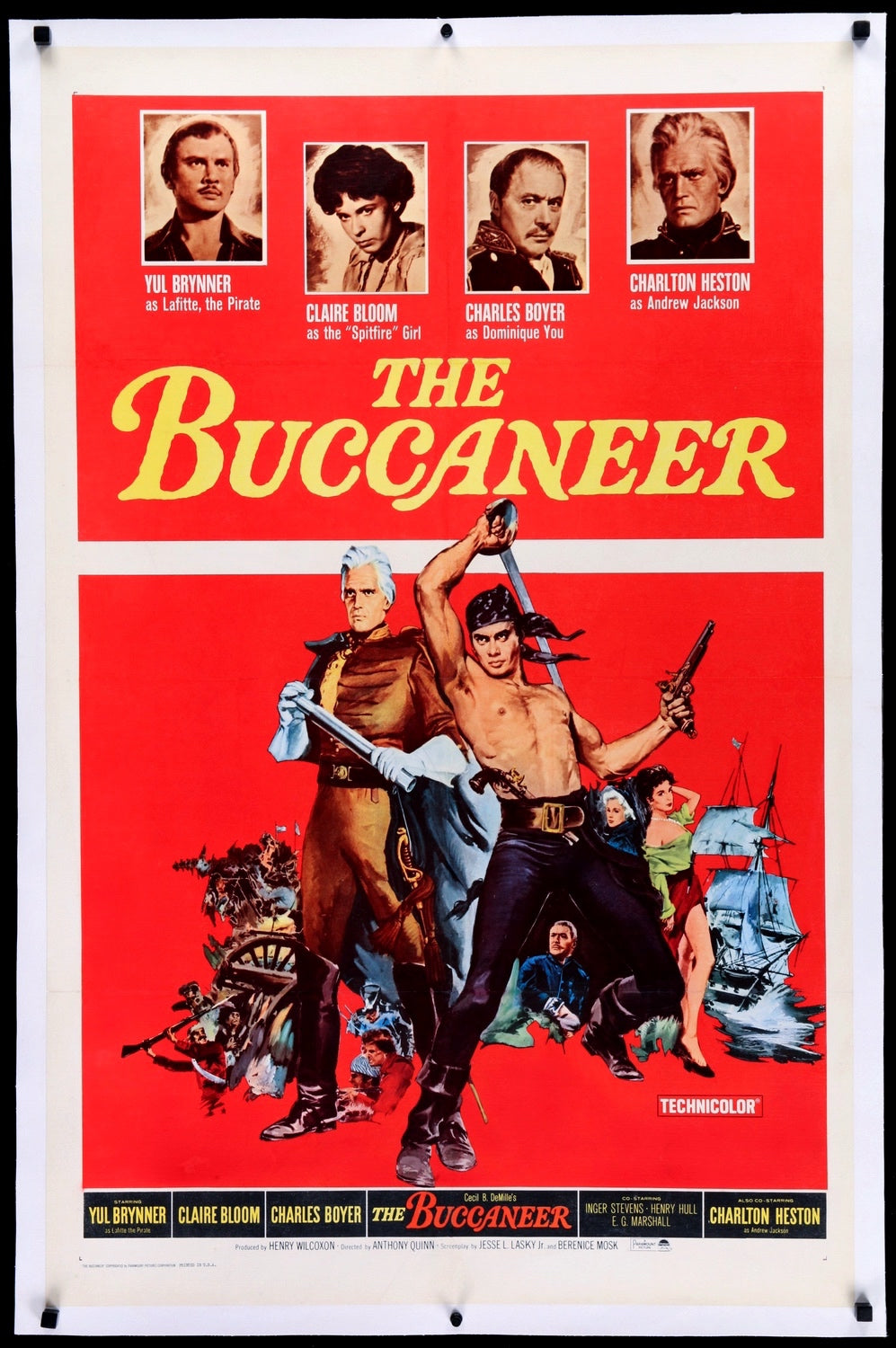 Buccaneer (1958) original movie poster for sale at Originalfilmart