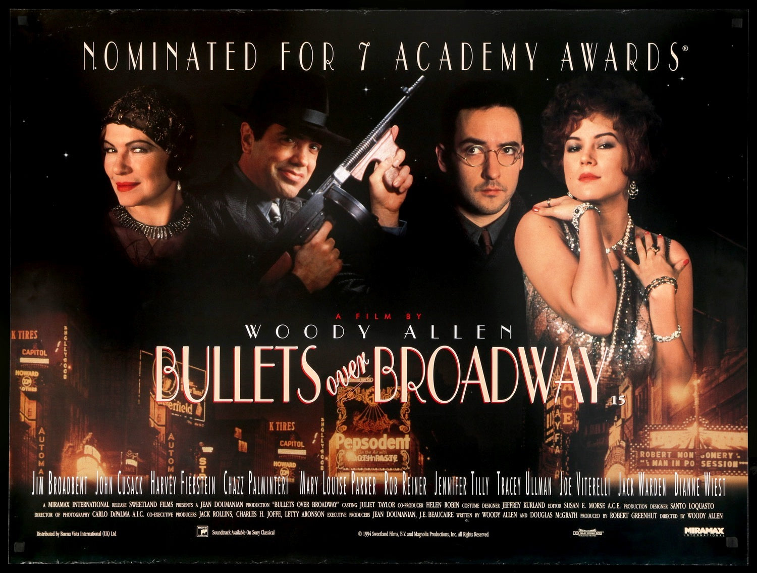 Bullets Over Broadway (1994) original movie poster for sale at Originalfilmart