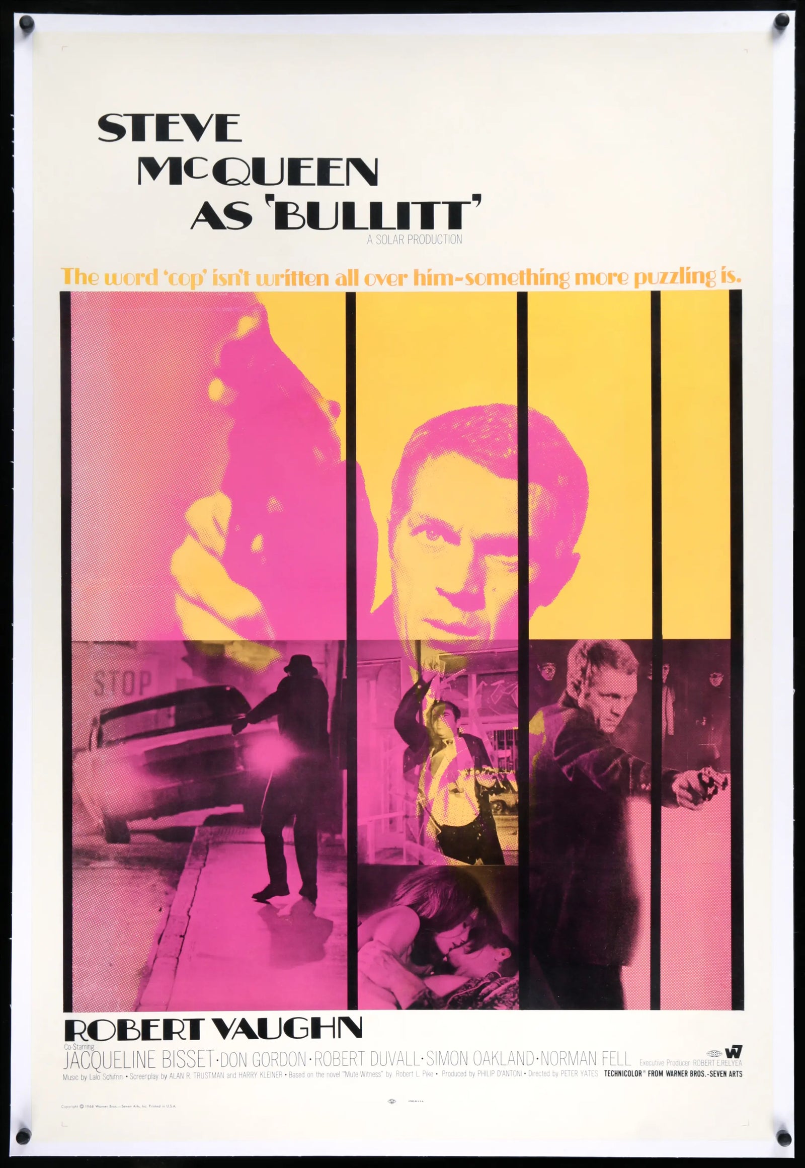 Bullitt (1968) original movie poster for sale at Originalfilmart