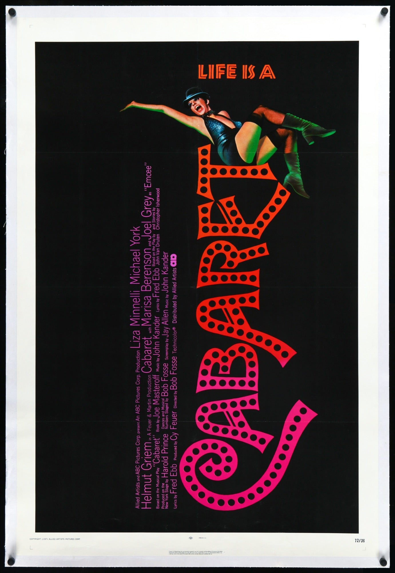 Cabaret (1972) original movie poster for sale at Originalfilmart