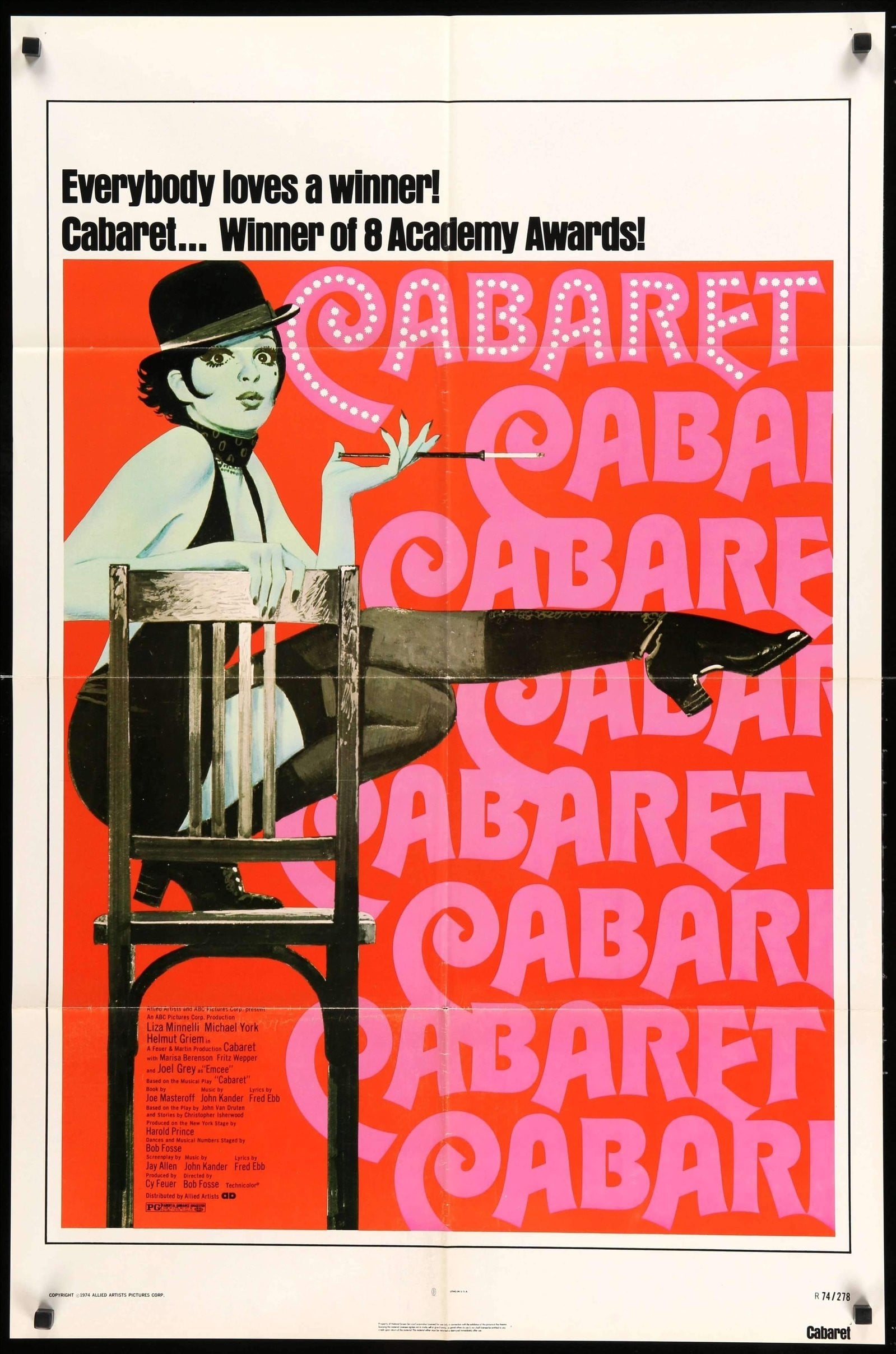 Cabaret (1972) original movie poster for sale at Originalfilmart