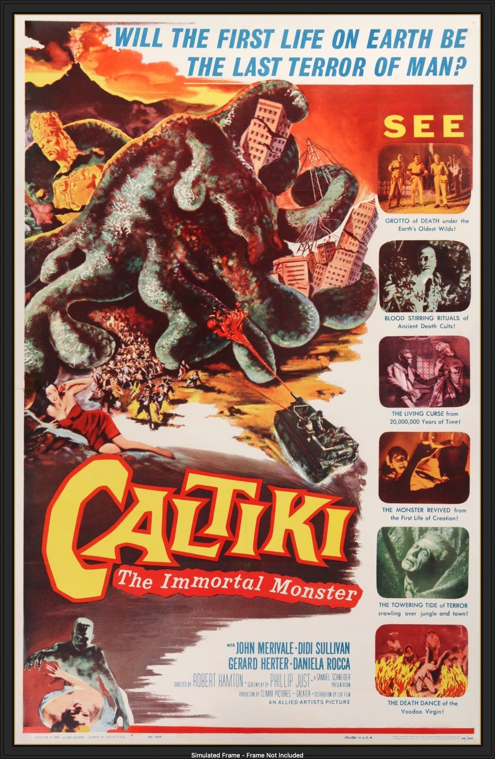 Caltiki, The Immortal Monster (1959) original movie poster for sale at Originalfilmart