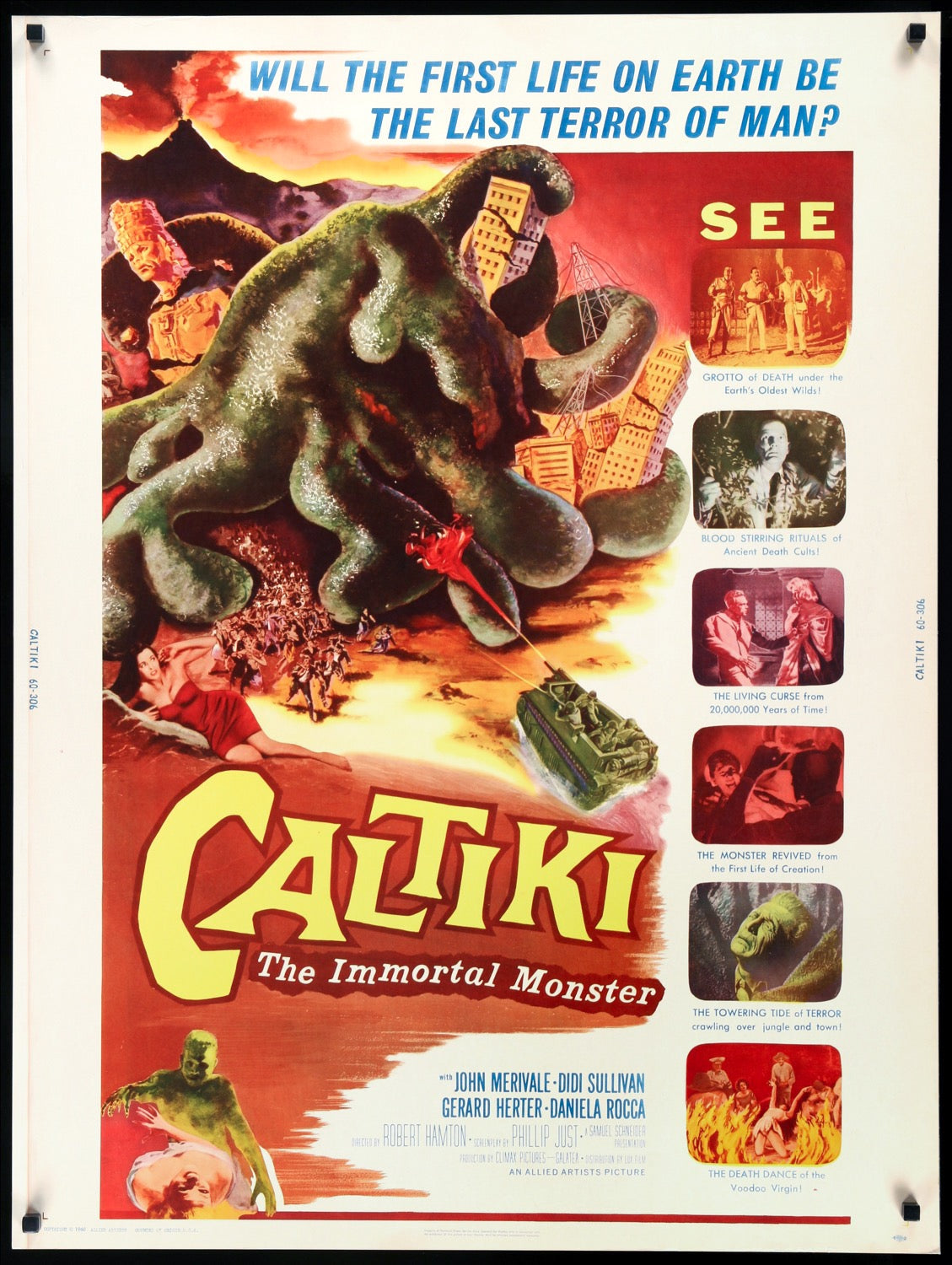 Caltiki, The Immortal Monster (1959) original movie poster for sale at Originalfilmart