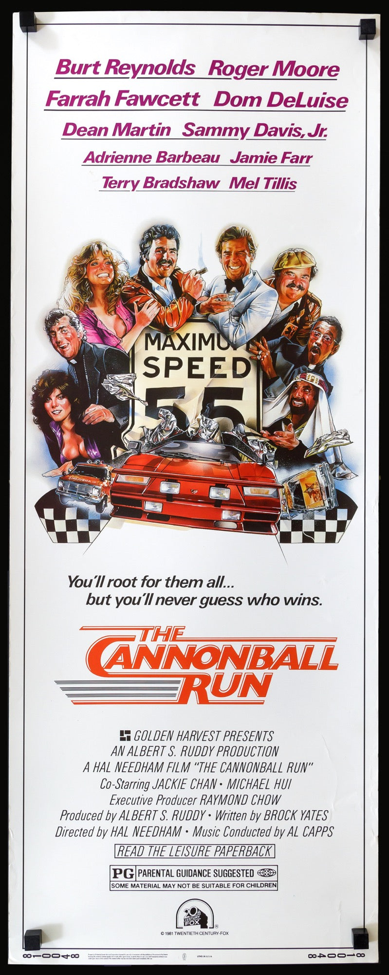 Cannonball Run (1981) original movie poster for sale at Originalfilmart