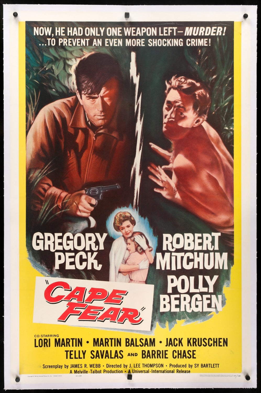 Cape Fear (1962) original movie poster for sale at Originalfilmart