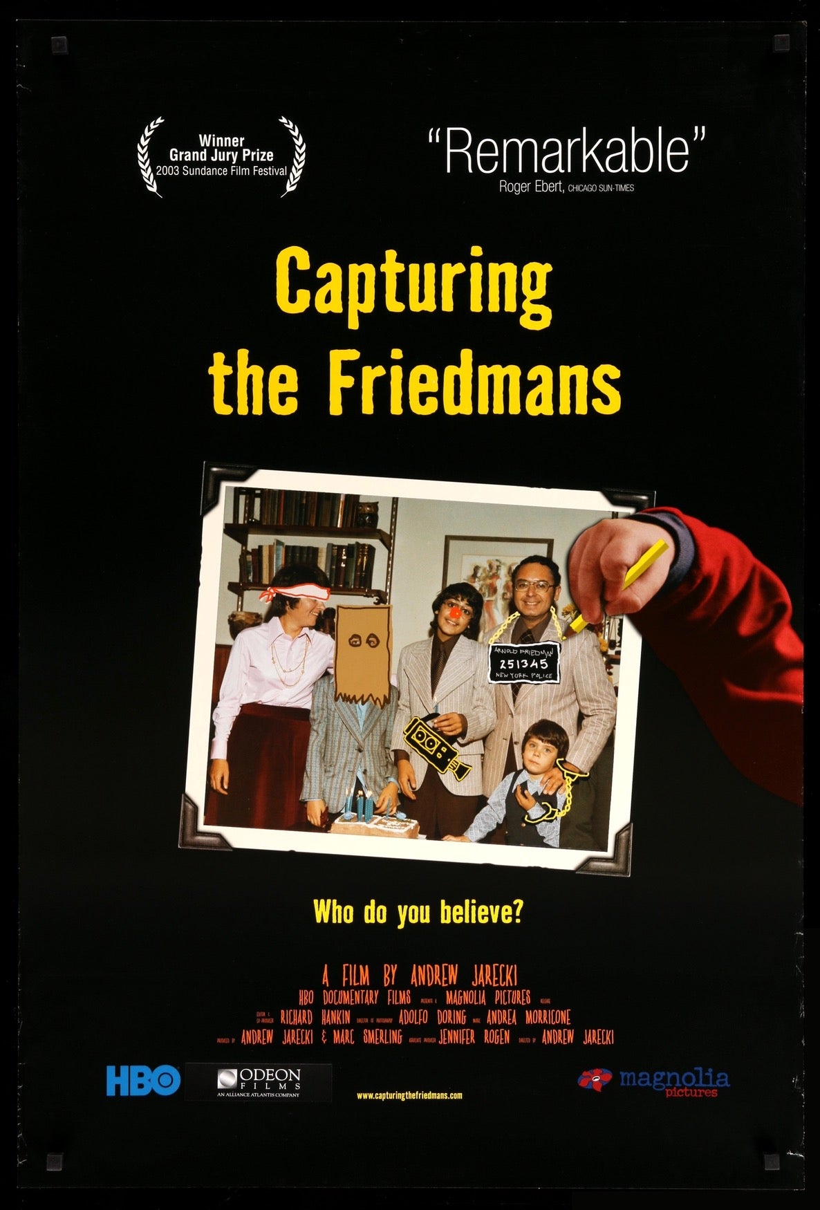 Capturing the Friedmans (2003) original movie poster for sale at Originalfilmart