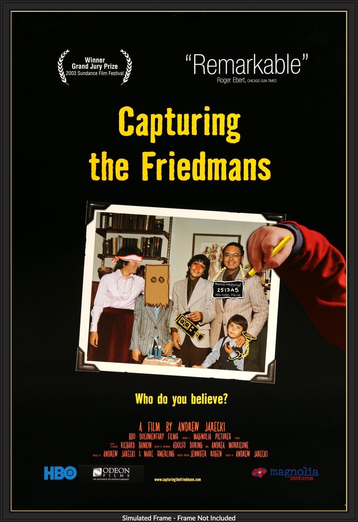 Capturing the Friedmans (2003) original movie poster for sale at Originalfilmart
