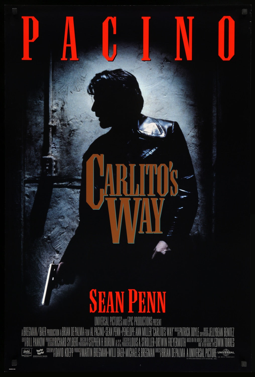 Carlito's Way (1993) original movie poster for sale at Originalfilmart