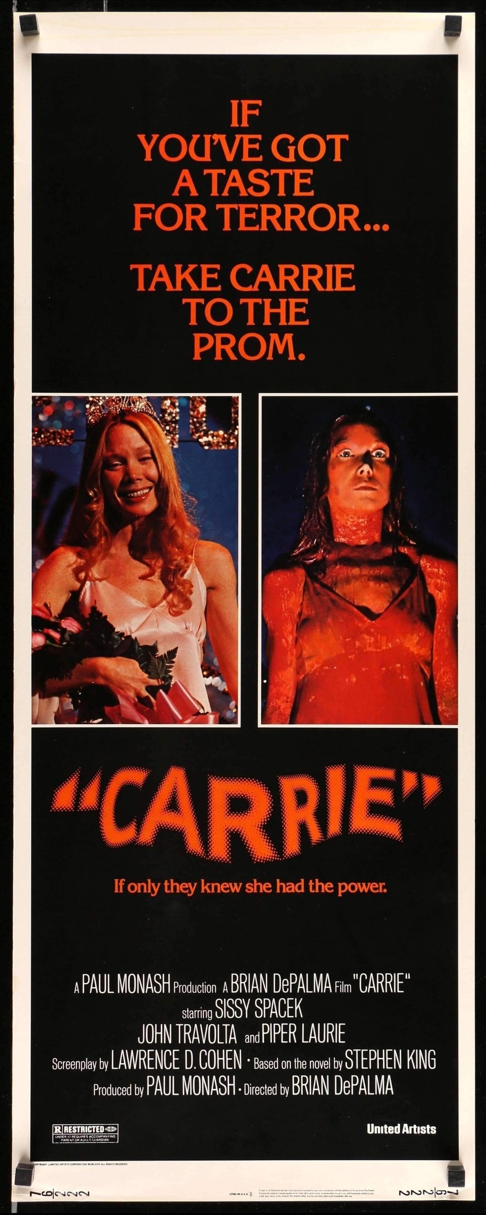 Carrie (1976) original movie poster for sale at Originalfilmart