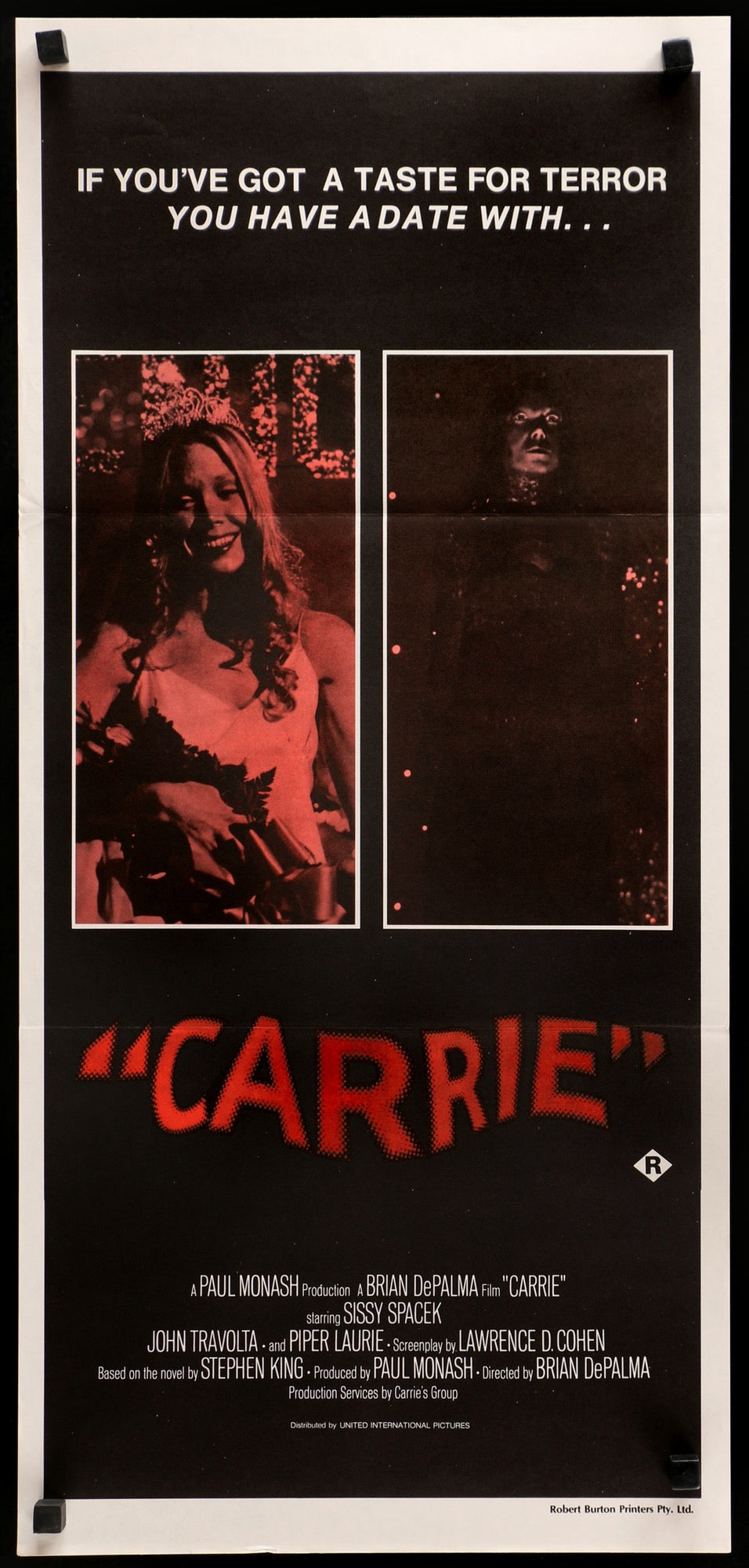 Carrie (1976) original movie poster for sale at Originalfilmart