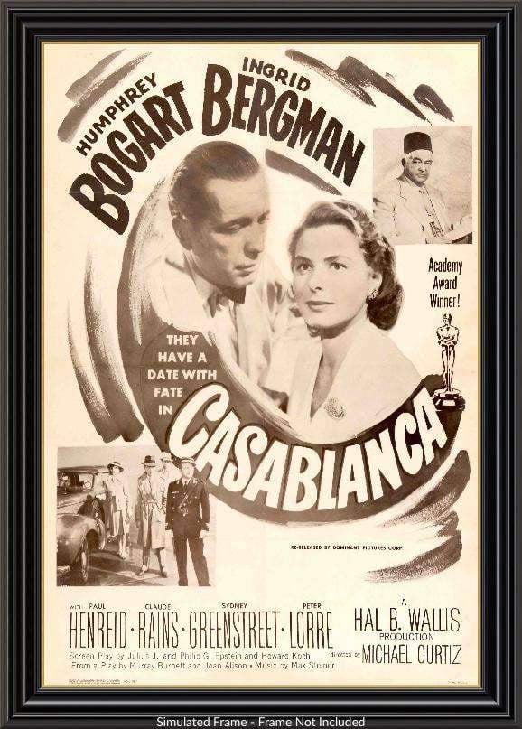 Casablanca (1942) original movie poster for sale at Originalfilmart