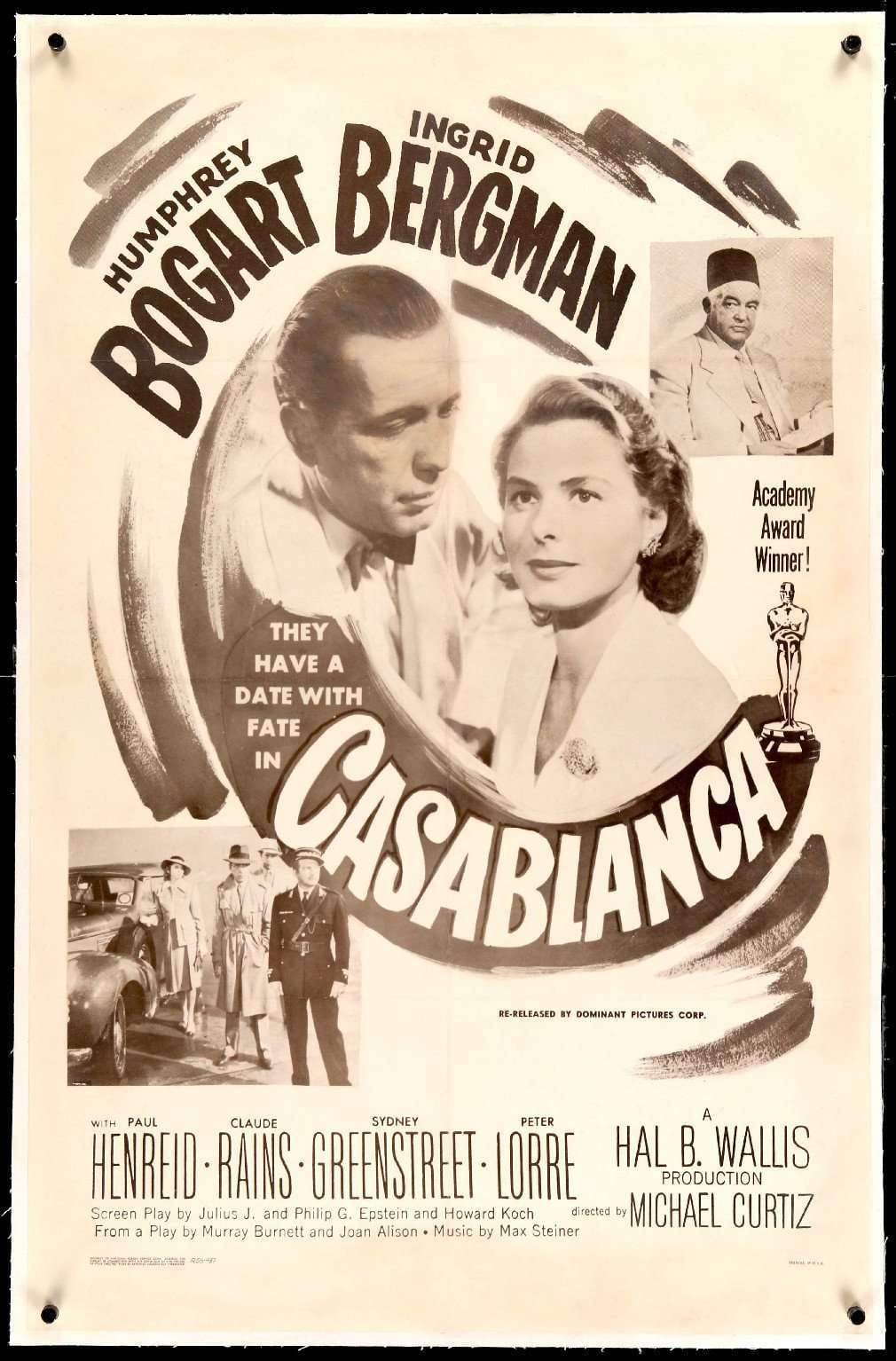 Casablanca (1942) original movie poster for sale at Originalfilmart