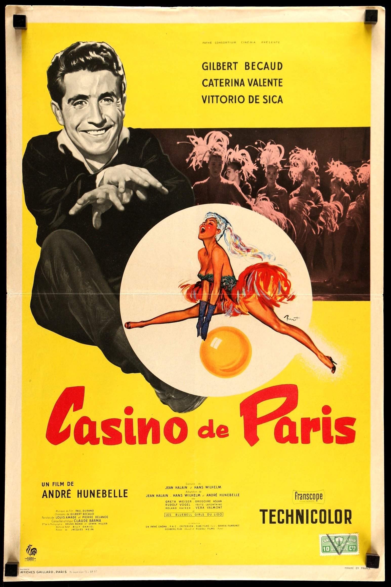 Casino De Paris (1957) original movie poster for sale at Originalfilmart