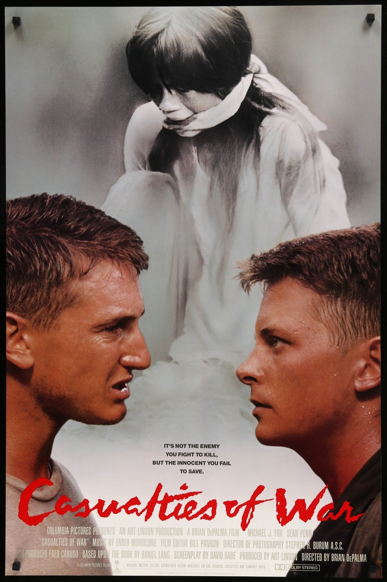 Casualties of War (1989) original movie poster for sale at Originalfilmart