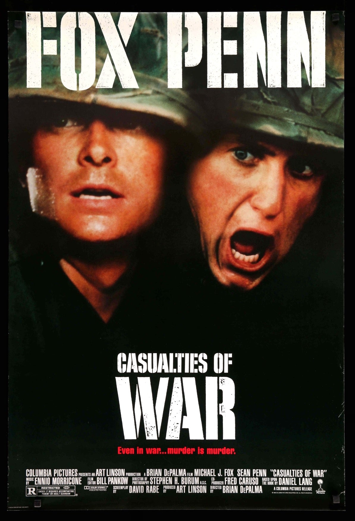 Casualties of War (1989) original movie poster for sale at Originalfilmart