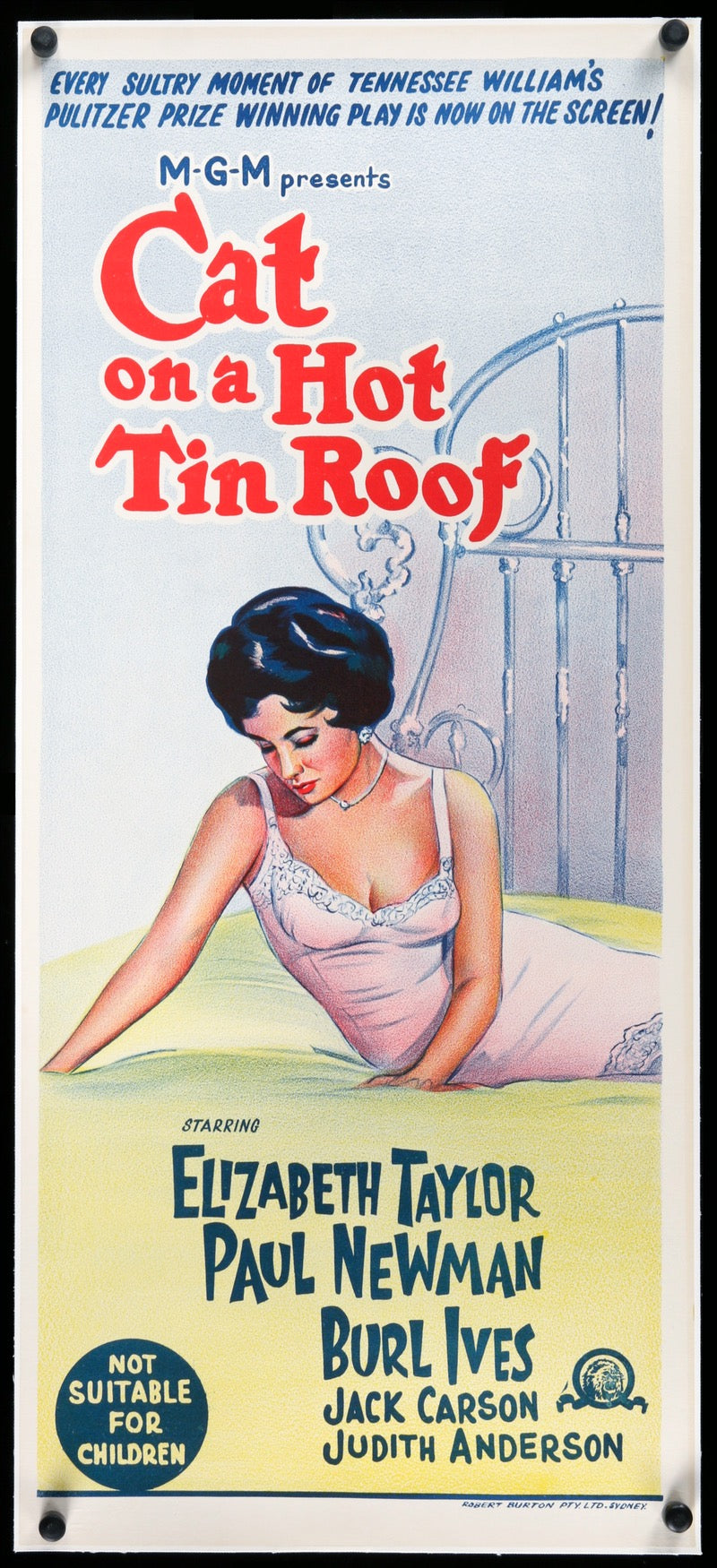 Cat on a Hot Tin Roof (1958) original movie poster for sale at Originalfilmart