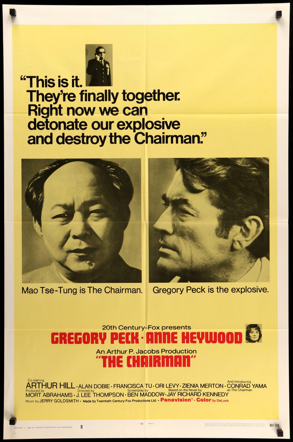Chairman (1969) original movie poster for sale at Originalfilmart