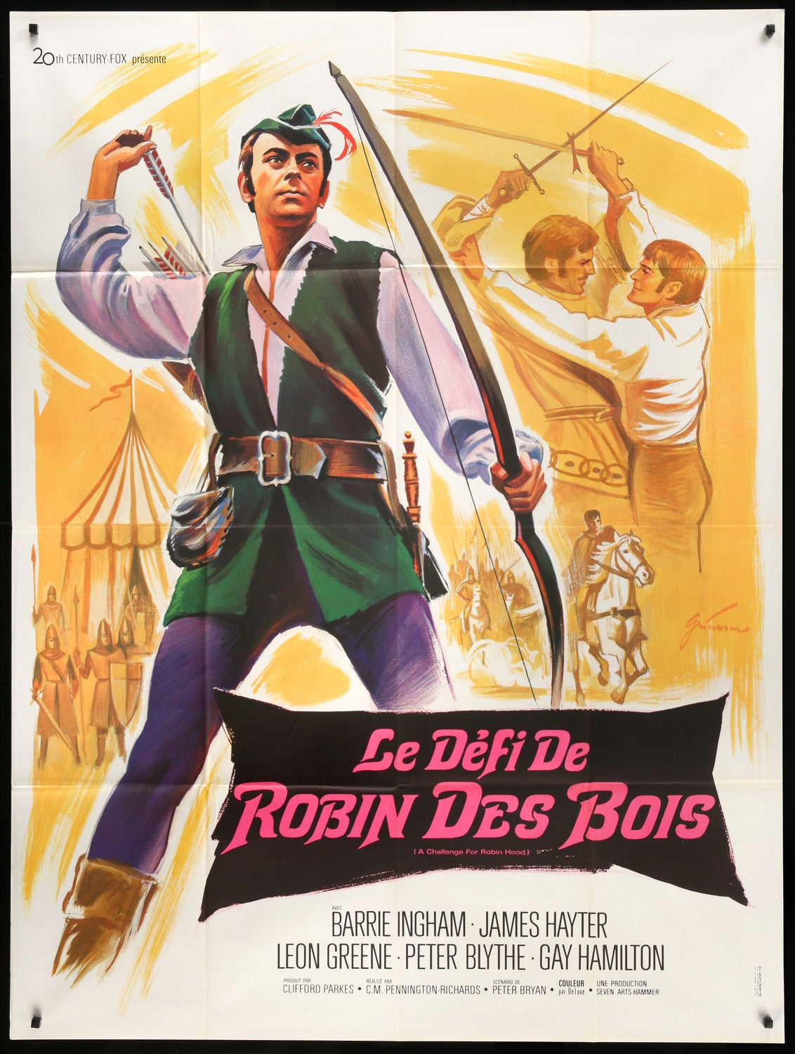 Challenge for Robin Hood (1967) original movie poster for sale at Originalfilmart