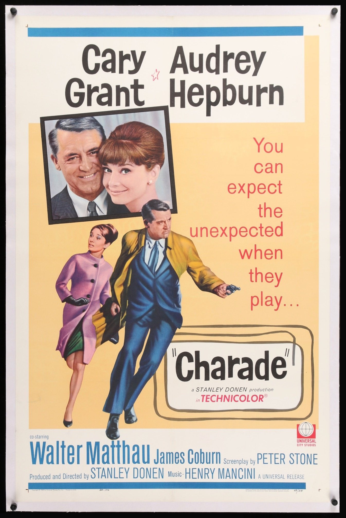 Charade (1963) original movie poster for sale at Originalfilmart